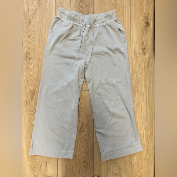 Z Supply Women’s Cyprus Washed Wide Leg Lounge Pant Sz Small Blue Mist - Picture 4 of 15